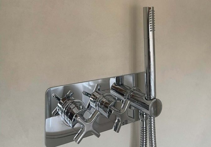 Belt and braces wall system example finish
