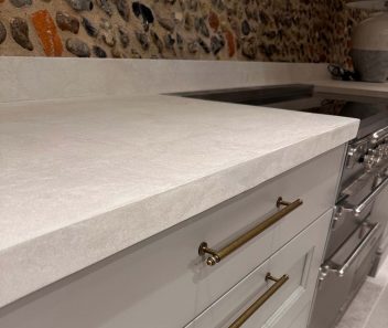 Microcement kitchen worktop