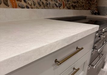 Microcement kitchen worktop