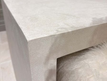 Microcement worktop with built-in sink